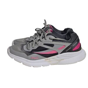 FILA Women’s Running Shoes Gray Pink Athletic Sneakers Size US 8